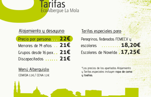 Tarifas-Ecoalbergue-LaMola-Grupo-Silvoturismo